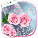 APK Beautiful Pink Rose Theme🌷