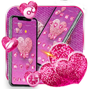 Pink Romantic Heart Theme APK