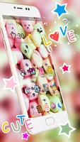 Cute Marshmallow Cartoon Theme for android free تصوير الشاشة 1