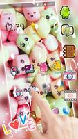 Cute Marshmallow Cartoon Theme for android free تصوير الشاشة 2