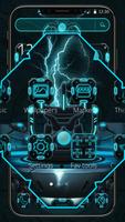 Poster Future Lightning Technology Launcher Theme