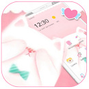 Pink Fluffy Cute Kitty Theme APK