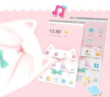 2 Schermata Pink Fluffy Cute Kitty Theme