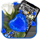 Motyw Blue Diamond Heart Diamond " ikona