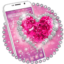 Pink Heart Diamond Theme💞💞 APK