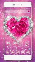 Thème de diamant coeur rose💞💞 Affiche