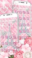 Roze Diamant Eiffeltoren Theme💎🌹 screenshot 3