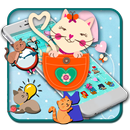 Cute Pocket Cat Love Theme APK