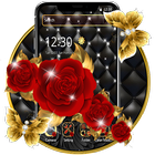 Elegant Luxurious Red Rose Theme🌹 آئیکن