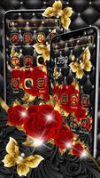 Elegant Luxurious Red Rose Theme🌹 اسکرین شاٹ 2