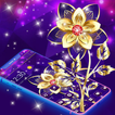 Violet Gold Flower Luxury Theme