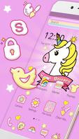 برنامه‌نما Charming Baby Unicorn Launcher Theme عکس از صفحه