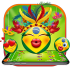 Тема бразильского карнавала Emoji иконка