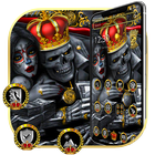 Złoty Skull King Theme ikona