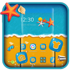 Happy Beach Day Launcher Theme أيقونة