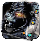 Angry Black Lion Theme icône
