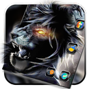 APK Angry Black Lion Theme