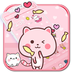Pink Cute Kitty Cat Theme🐱💟 icône