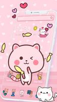 Pink Cute Kitty Cat Theme🐱💟 capture d'écran 2