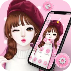 Baixar Pink Sweet Girl Love Theme APK