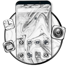 White Marble Theme⚫⚪ APK