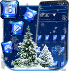 Beautiful Winter Snowflakes Launcher Theme icône
