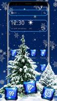 Beautiful Winter Snowflakes Launcher Theme Affiche