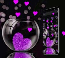 Pink Love Heart Theme captura de pantalla 2