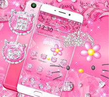 Lovely Pink Kitty Diamond Theme🐱 Affiche