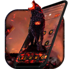 Lava Gruesome Wolf Launcher Theme ikona