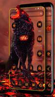 Lava Gruesome Wolf Launcher Theme imagem de tela 2