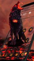 Lava Gruesome Wolf Launcher Theme imagem de tela 3