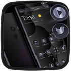 Metal Dark Black Launcher Theme🖤 icon