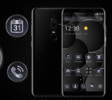 Metal Dark Black Launcher Theme🖤 Screenshot 3