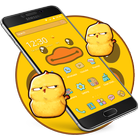 Cartoon Yellow Cute Duck Theme-icoon