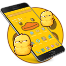 Tema de pato bonito amarelo dos desenhos animados APK