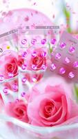 Pink Beautiful Rose Love Theme تصوير الشاشة 2