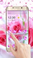 Pink Beautiful Rose Love Theme تصوير الشاشة 3