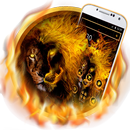 Roaring Fire Lion Launcher Theme APK