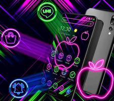 Neon Apple Colorful Launcher Theme🍏 تصوير الشاشة 2