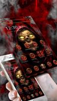 Bloody Zombie Monster Skull Launcher Theme poster