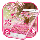 Glamorous Pink Flower Wallpaper Theme-APK