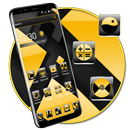 Black Yellow Abstract Theme💛 APK