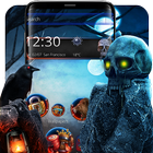 Horror Night Skull Launcher Theme icône