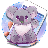 Cute Kawaii Koala Theme icône
