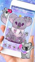 Cute Kawaii Koala Theme постер