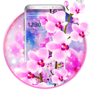 Pink Orchid Flowers Theme APK