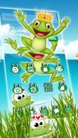 Kawaii Big Eyes Green Cartoon Frog Theme Ekran Görüntüsü 2