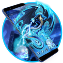 APK Neon Ice Dragon Launcher Theme