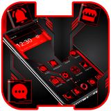 Dark Red Black Technology Theme🌹 Zeichen